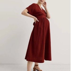 Hatch Red Maternity Dress